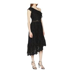 The Kooples Asymmetrical Eyelet Lace One-Shoulder Dress NWT Sz 2 FR/ 6 US $350